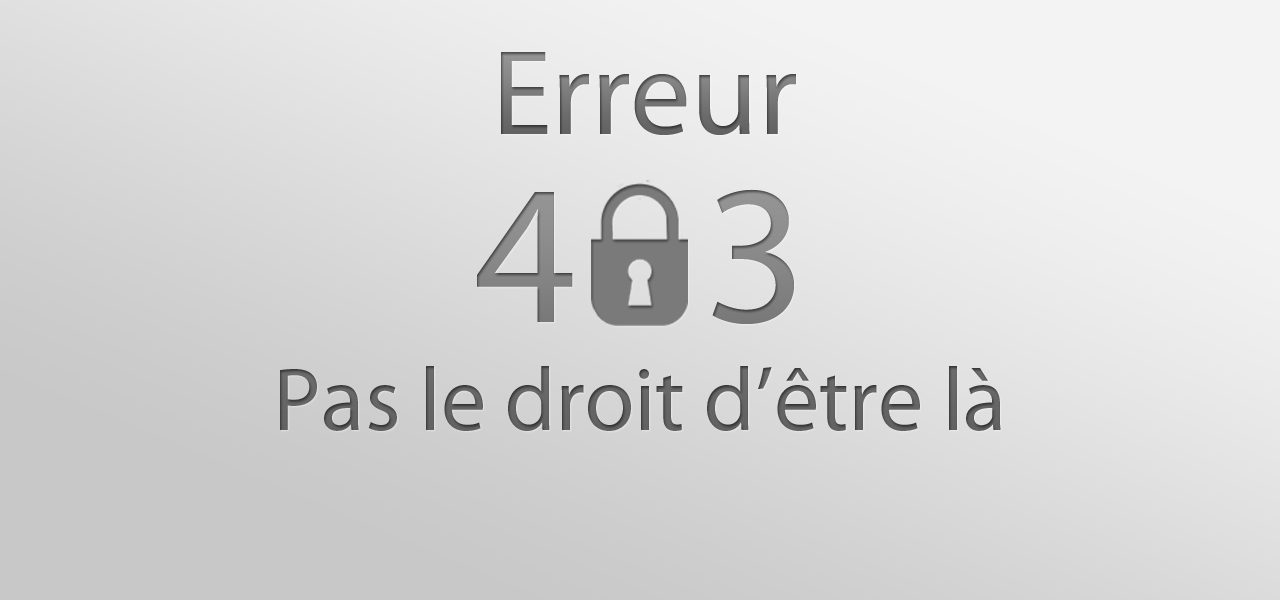 Circulez erreur 403